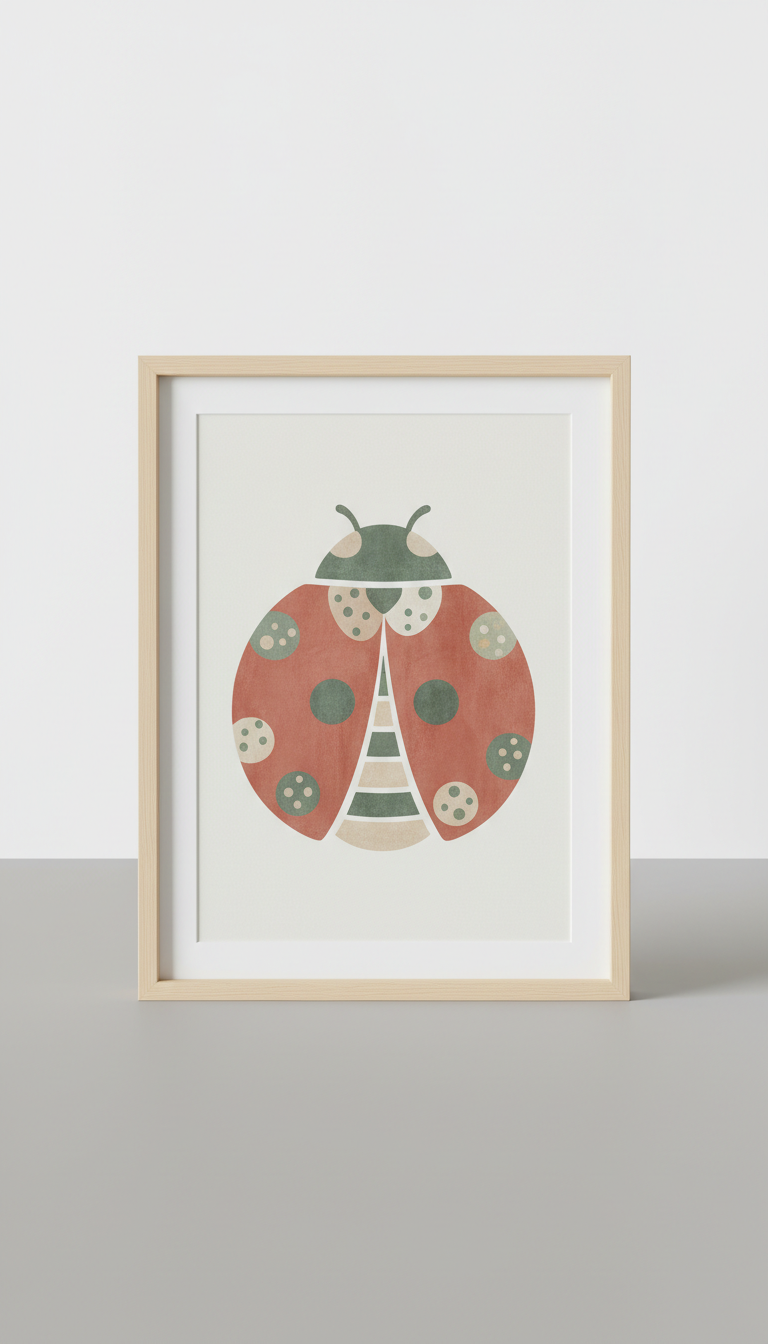 Mindful Living Wall Art Print – Minimalist Typography (Digital Download)