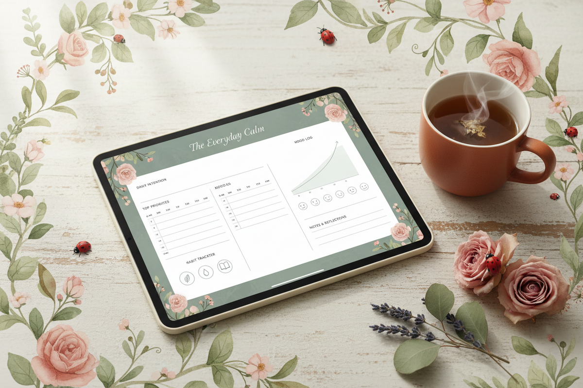 The Everyday Calm Digital Planner – Earthy Minimalist Edition