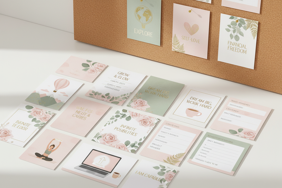 Vision Board Printables Mockup
